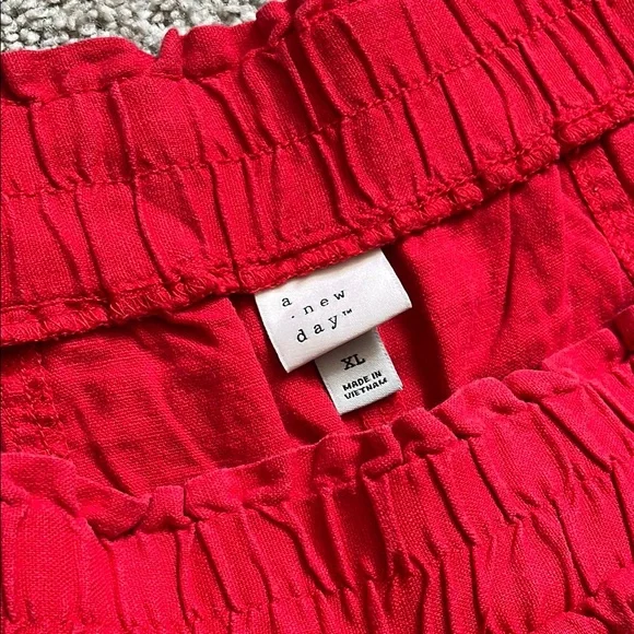 a new day Red High Waist Shorts - Picture 2 of 4